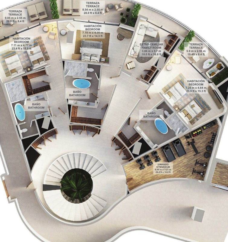 Astor Penthouse · Plano