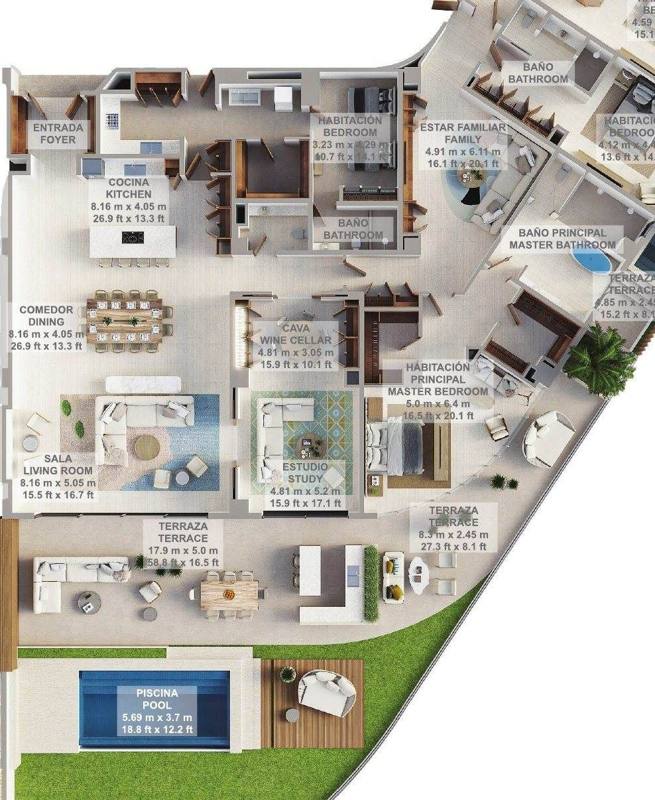 Astor Residence 211 · Plano