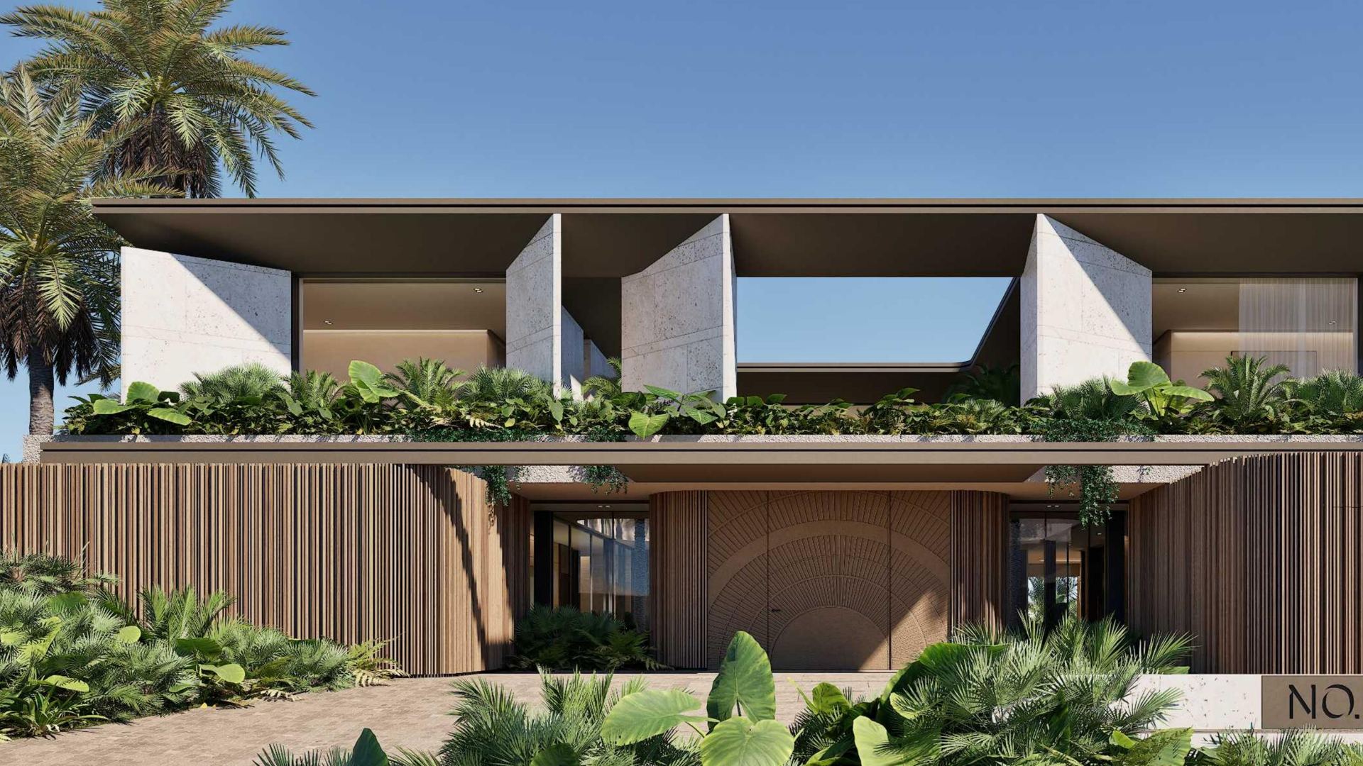 Fachada de acceso (lote 6)